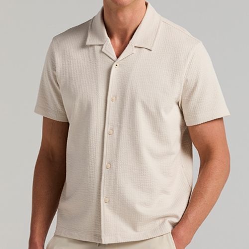 PERRY ELLIS MEN MC SILVER BIRCH S/S POLO SHIRT 4LMK7103-058