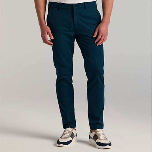 PERRY ELLIS MEN SAILOR BLUE FLAT FRONT CASUAL PANTS 4LSB7320-419