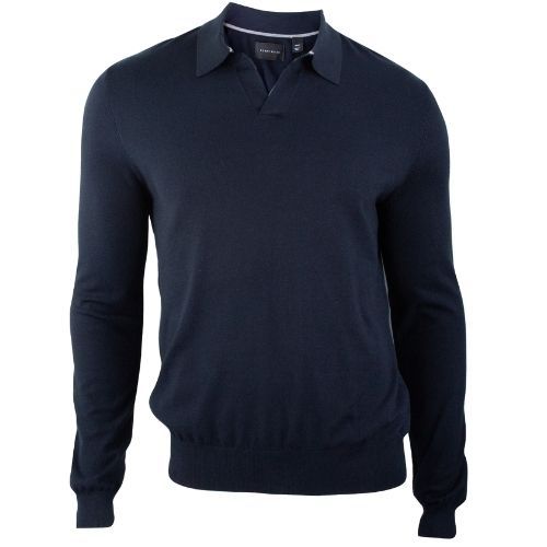 PERRY ELLIS MEN DARK SAPPHIRE L/S TECH CREW SWEATER 4KSG7217-405