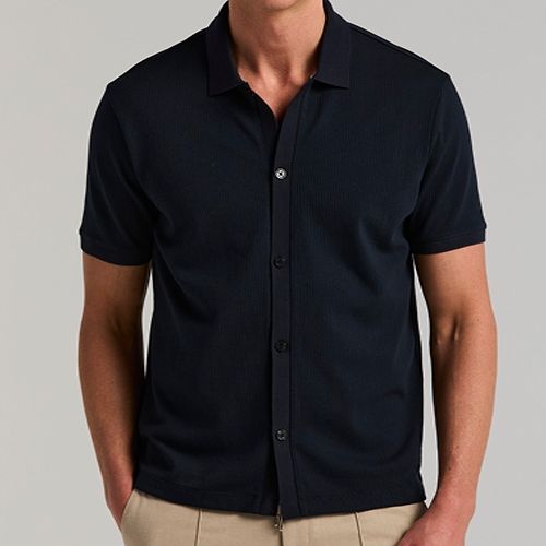 PERRY ELLIS MEN DARK SAPPHIRE POLO SHIRT 4LMK7106-405