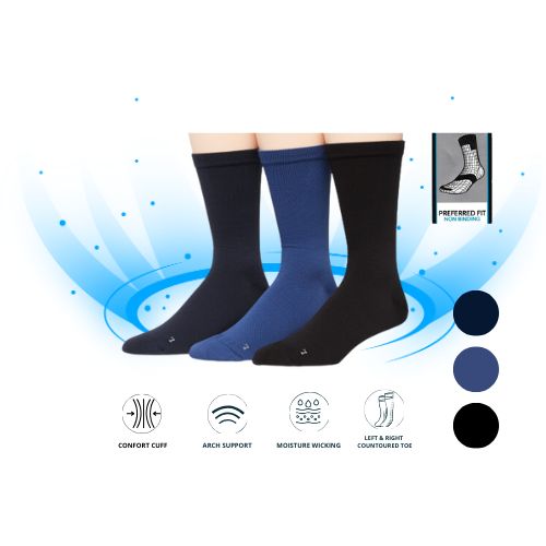 PERRY ELLIS MEN 3PK SOCK PTZSB094-991