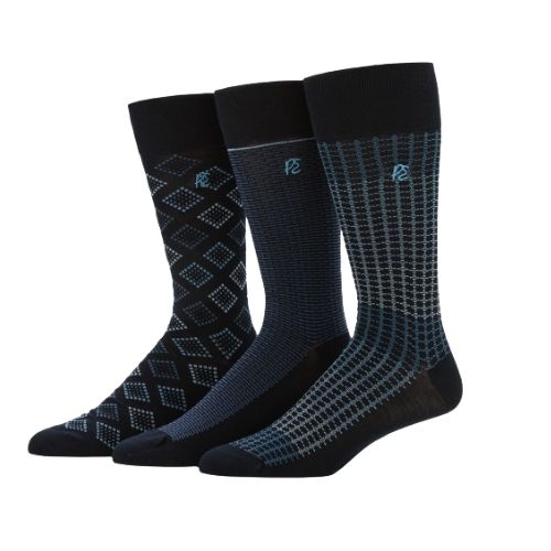 PERRY ELLIS MEN 3PK SOCK PTZFF007-413