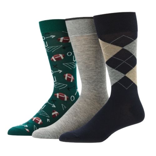 PERRY ELLIS MEN SOCKS  3PK PTZFF023-993