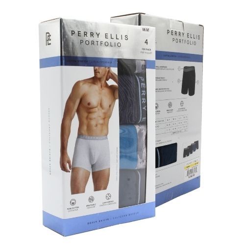 PERRY ELLIS MEN BLACK BEAUTY BOXER BRIEFS UMPE316-BLK