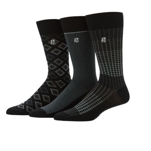 PERRY ELLIS MEN 3PK SOCK PTZFF007-002