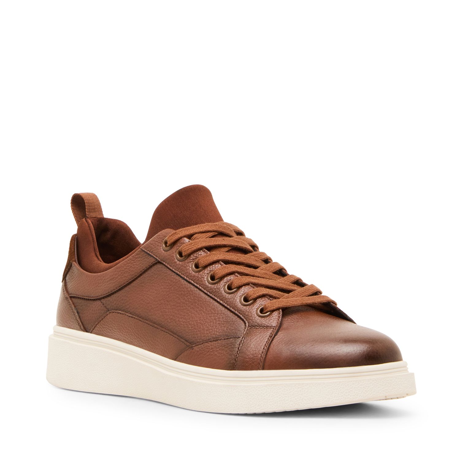 STEVE MADDEN MEN PANTHR COGNAC LEATHER LACE UP SNEAKER  PANT01M1 COGNAC LEA