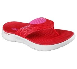 SKECHERS WOMEN GO WALK FLEX SANDAL - EVE SNEAKER 141457 RED