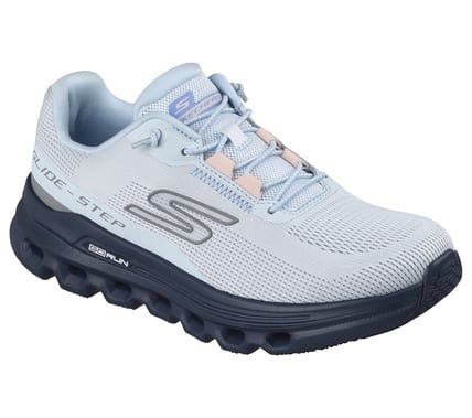 SKECHERS WOMEN GO RUN GLIDE-STEP ARCH FIT-CA SNEAKER 129802 LTBL