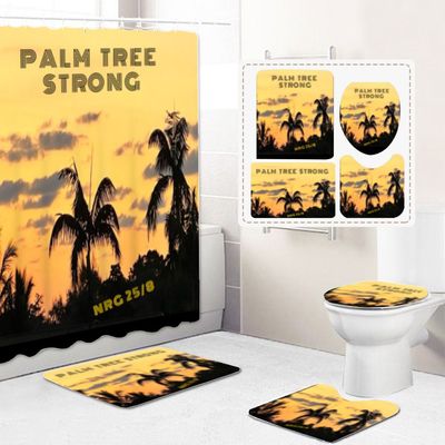 Quiet Messages ~ 4-Piece Shower Curtain Sets