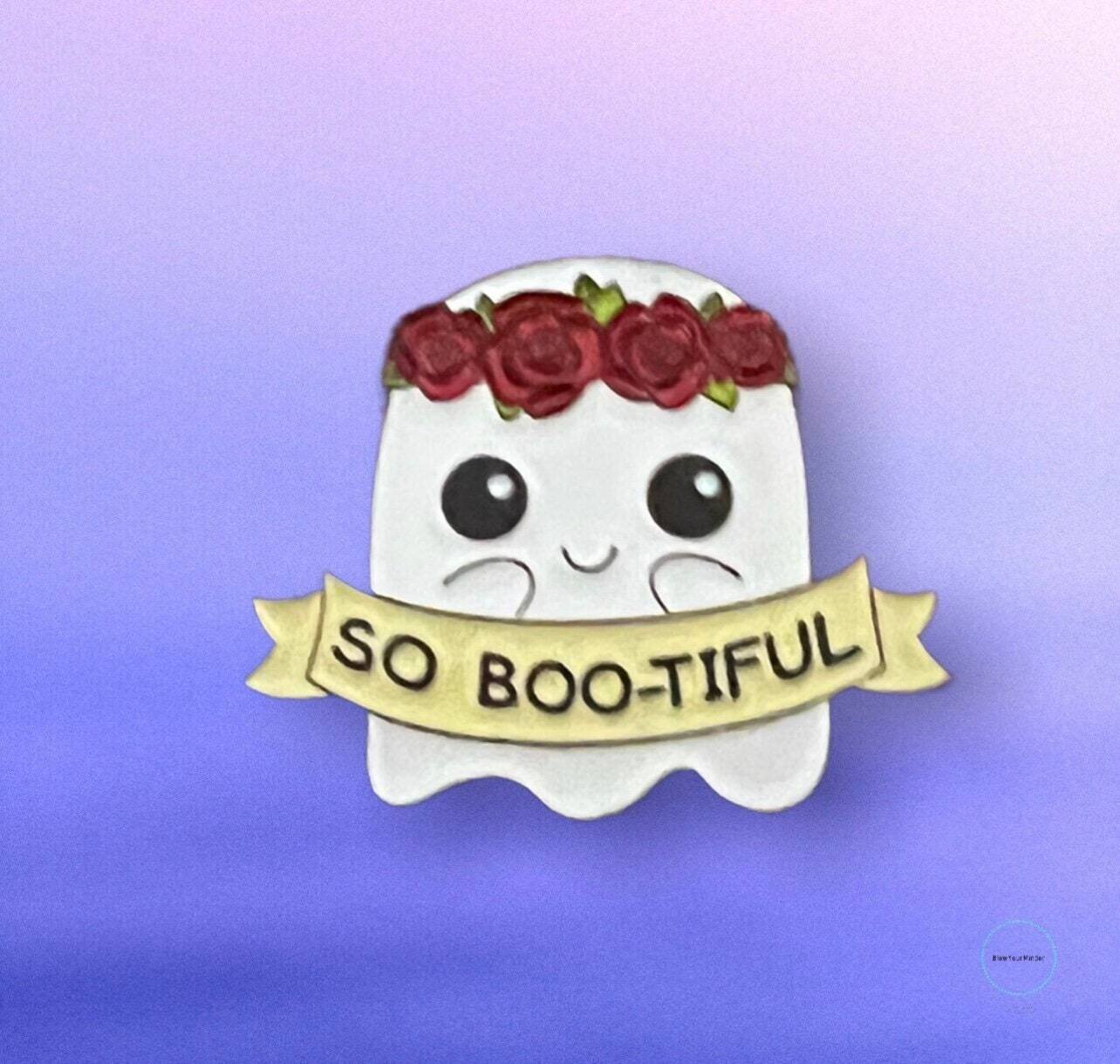 Ghost - Bootiful - Beautiful - So Cute - Needle Minder - Pin - Magnet