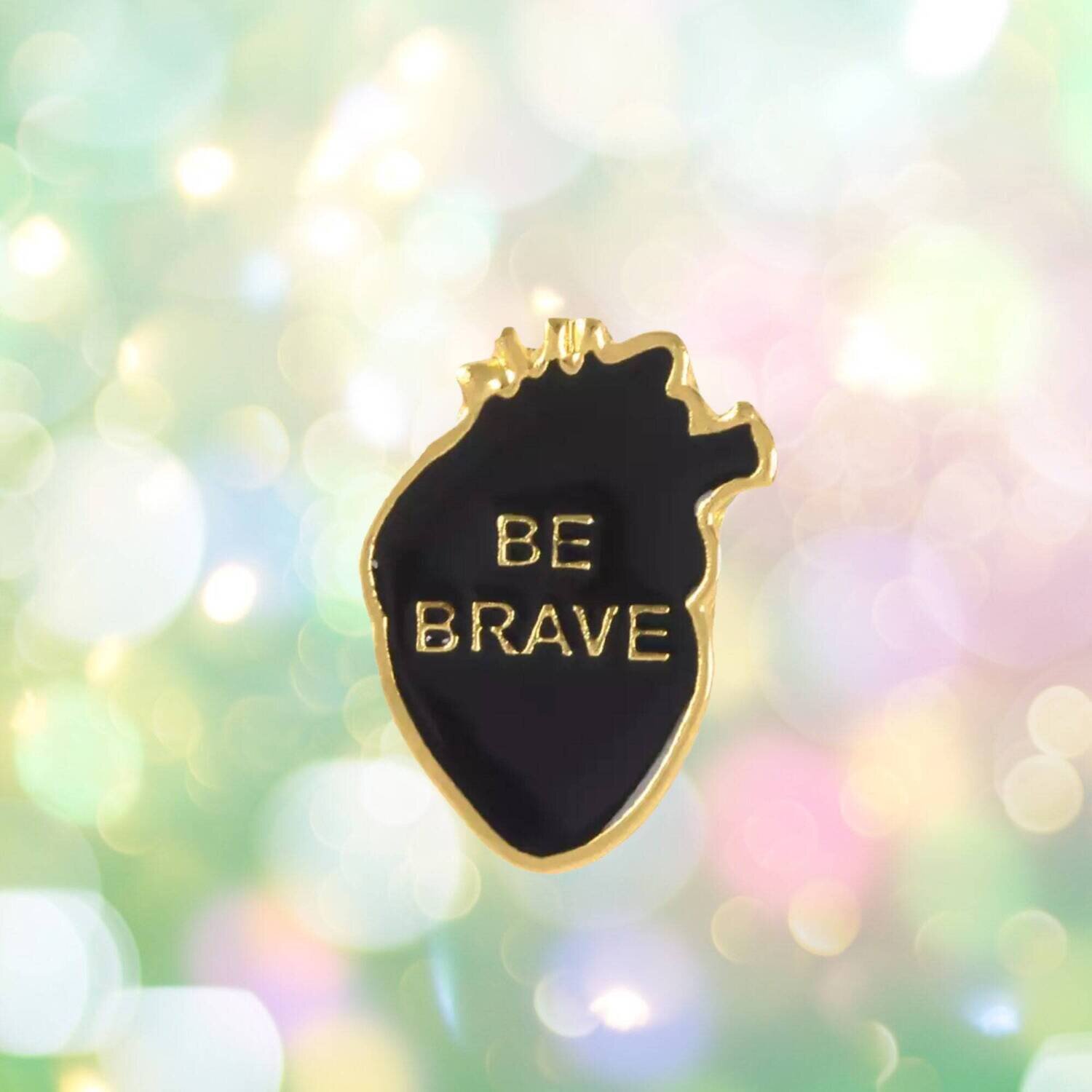 Heart - Be Brave - Courage - Encouragement - Needle Minder - Pin - Magnet