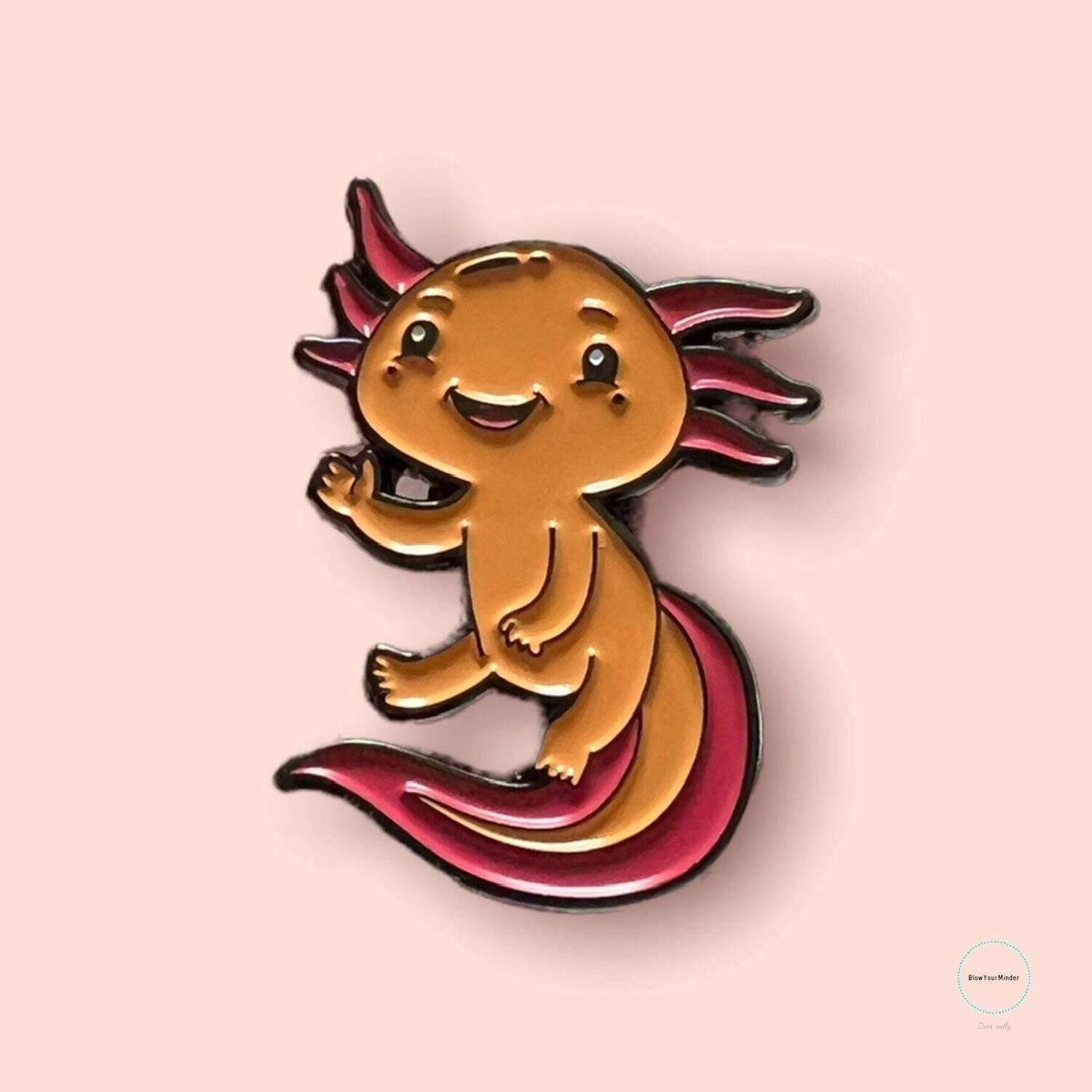 Axolotl - Animal - Cute - Buddy - Needle Minder - Pin - Magnet