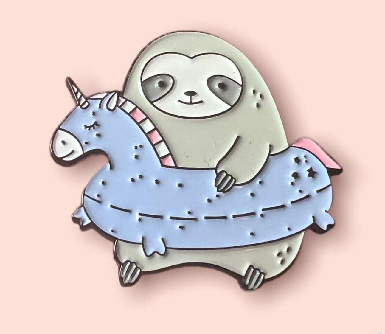Sloth - Tube - Lazy - Animal - Funny - Needle Minder - Pin - Magnet