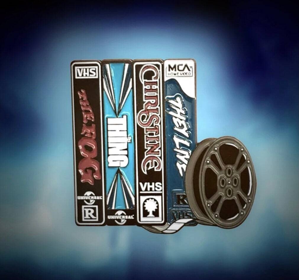 Horror Movie - Sci Fi - Gore - Thing - They Live - Christine - Fog - Collection - VHS - Needle Minder - Pin - Magnet