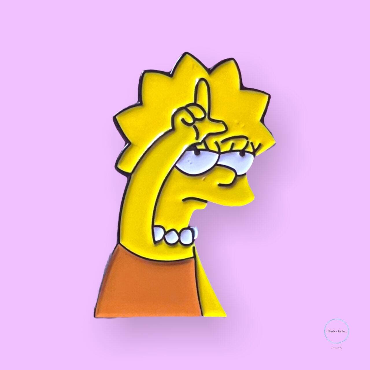 Loser Lisa - Simpsons - Cartoon - Funny - Needle Minder - Pin - Magnet