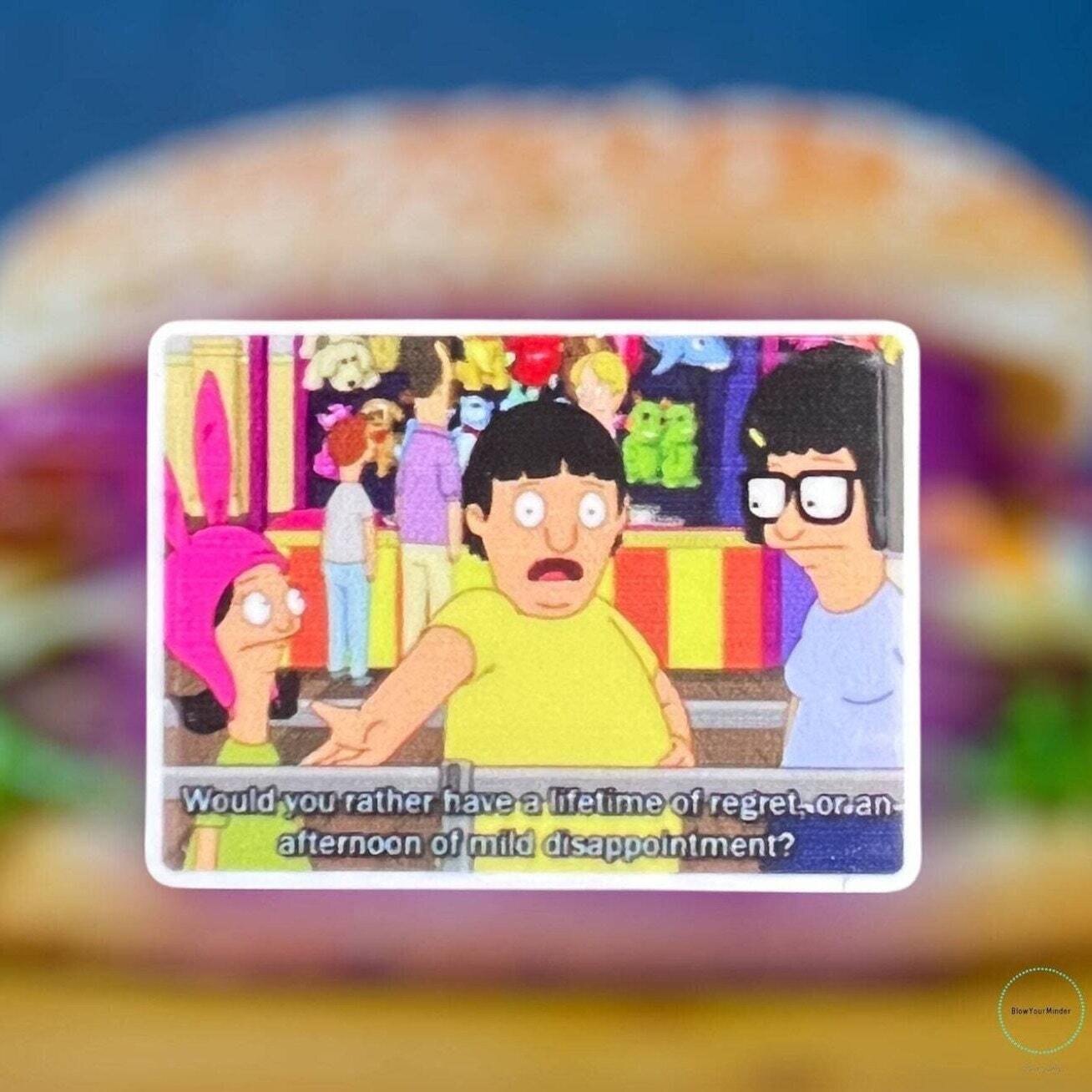 Lifetime Of Regret - Bobs Burgers - Carnival Game - Acrylic - Needle Minder - Pin - Magnet