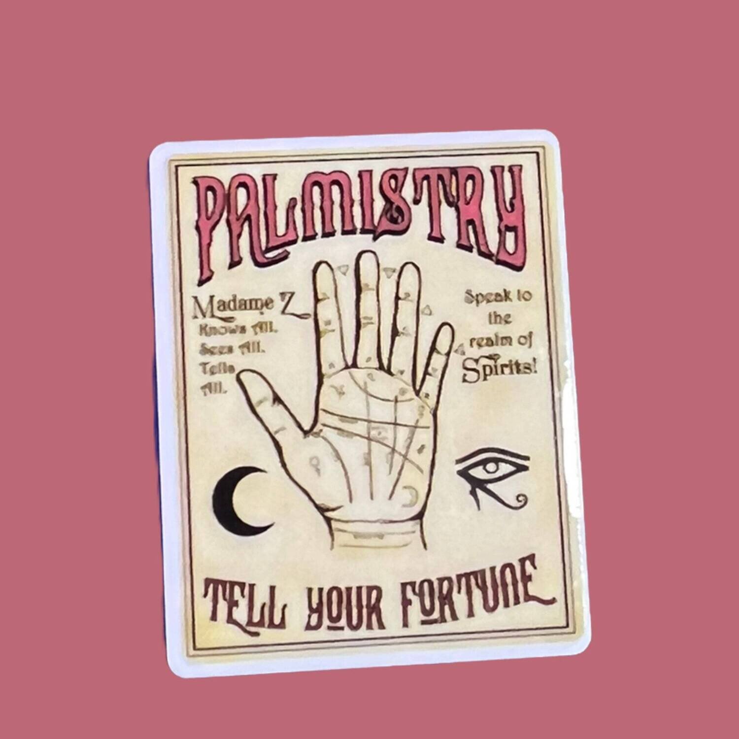 Palmistry - Palm Reader - Psychic - Spiritual - Holistic - Future - Past - Love - Wealth - Witchy - Acrylic - Needle Minder - Pin - Magnet