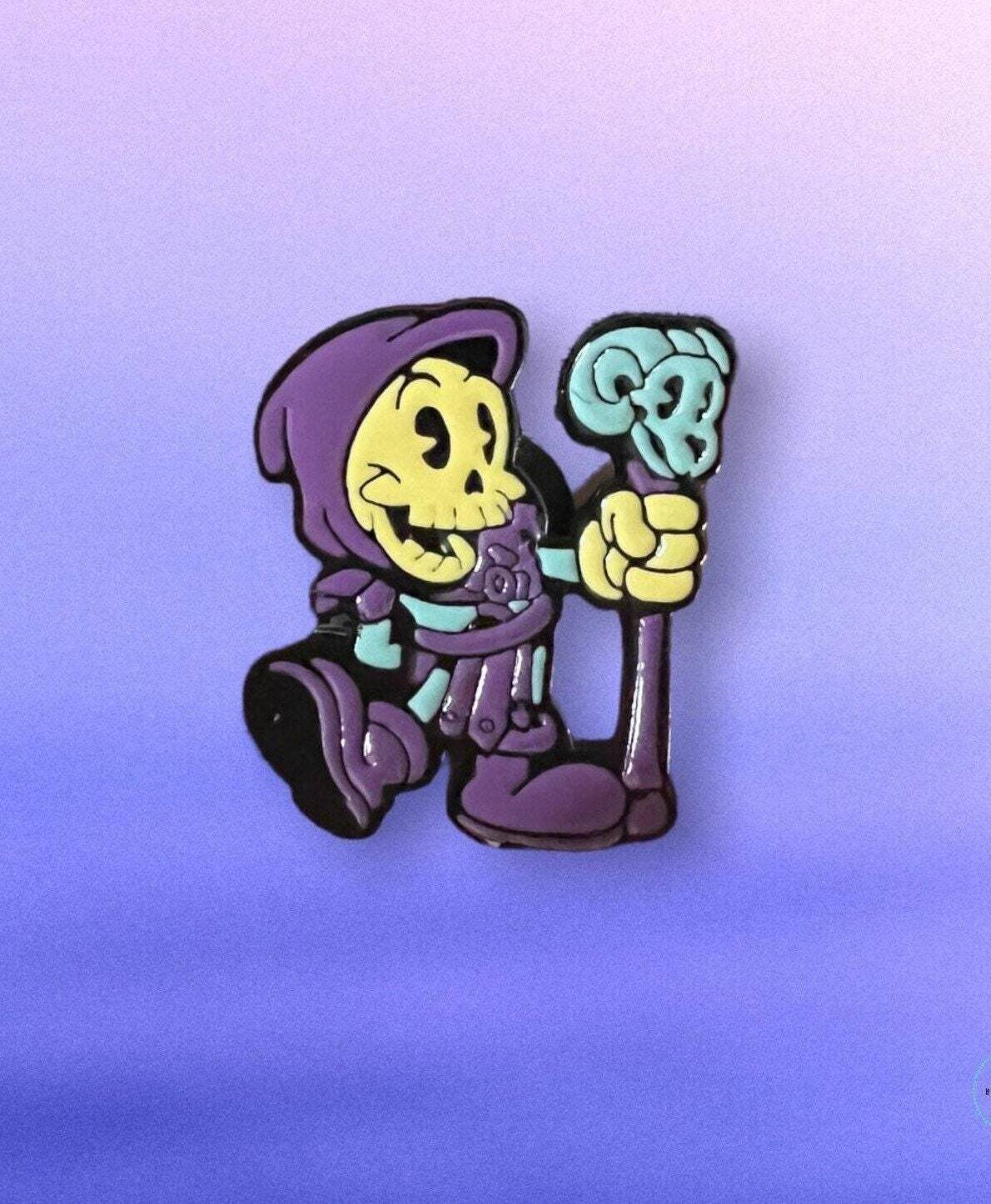 Mickey - He Man - Skeletor - Mouse - Cartoon - Grim Reaper - Needle Minder - Pin - Magnet