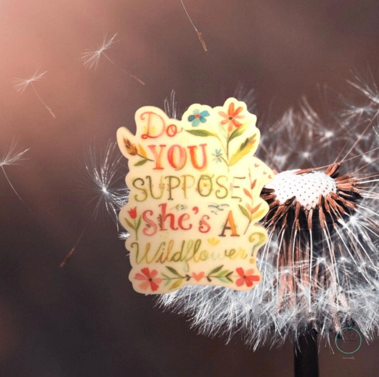 B Grade Wild Flower - Suppose - Alice - Acrylic - Needle Minder - Pin - Magnet