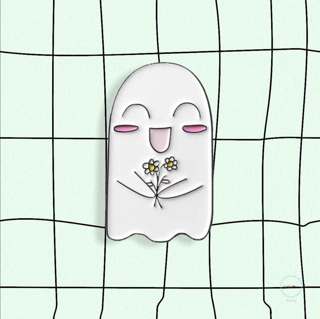 Ghost - Flower - Sweet - Spirit - Needle Minder - Pin - Magnet