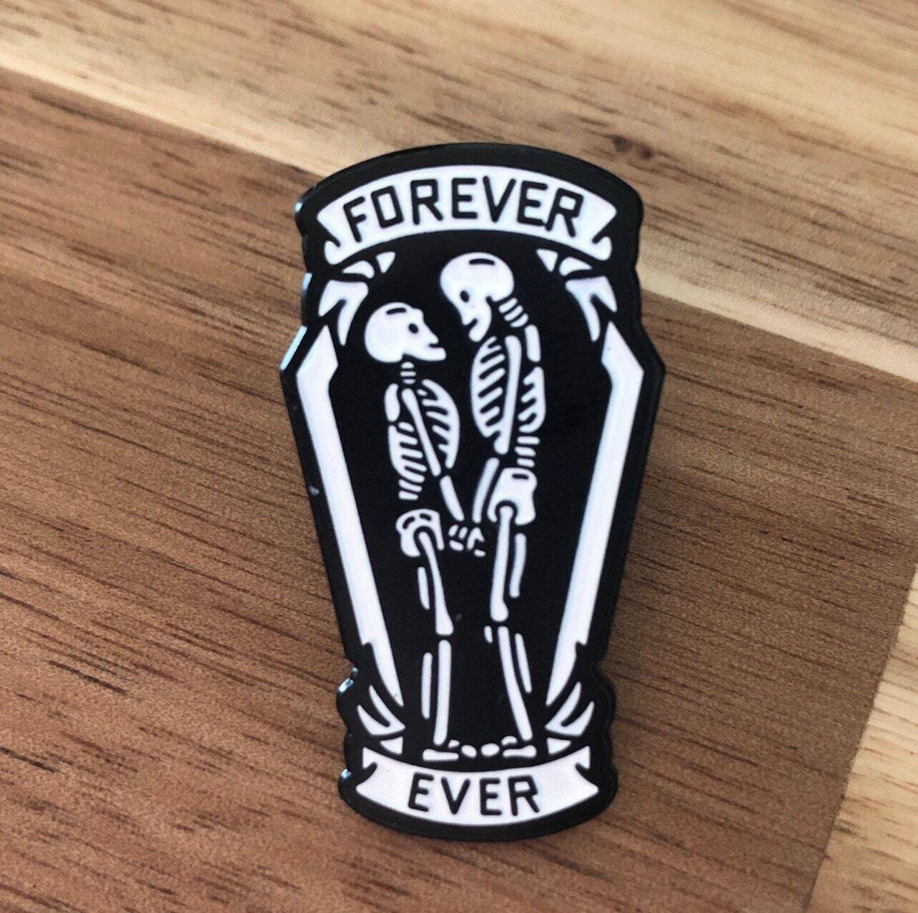 Forever - Skeleton - Love - Couple - Needle Minder - Pin - Magnet
