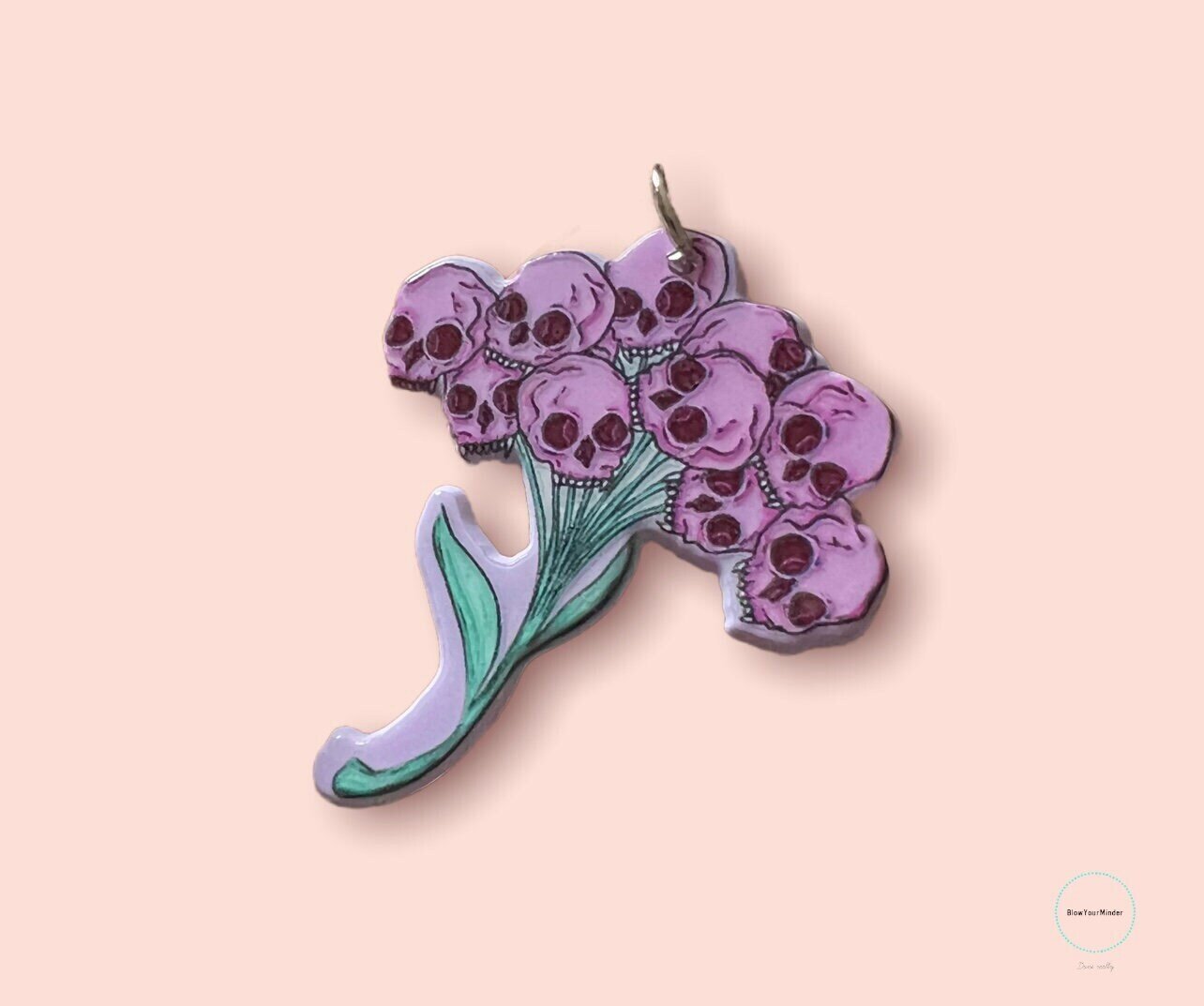 Bouquet Of Skull Roses - Acrylic - Needle Minder - Pin - Magnet