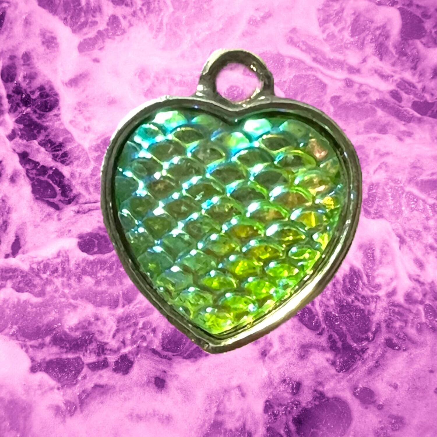 Mermaid Heart - Scale - Fish - Needle Minder - Pin - Magnet - Charm