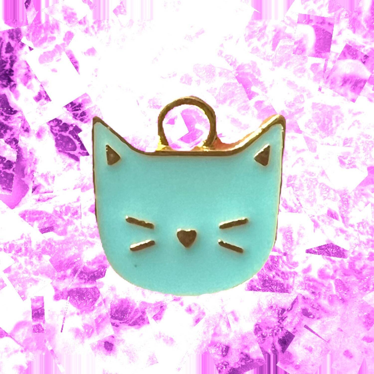 Kitty - Cat - Cute Blue - Needle Minder - Pin - Magnet - Charm