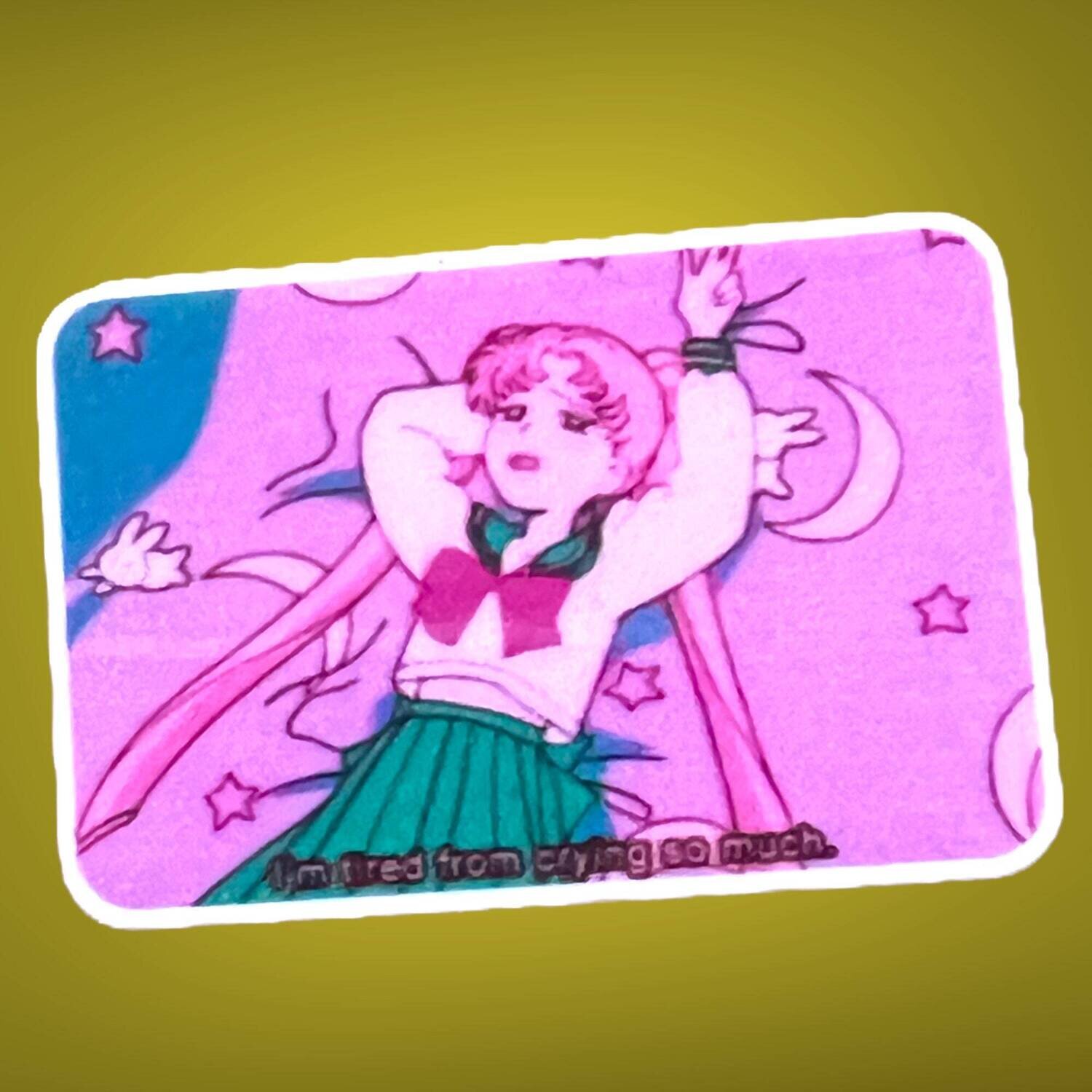 Crying So Much - Sailor - Anime - Cartoon - Acrylic - Needle Minder - Pin - Magnet