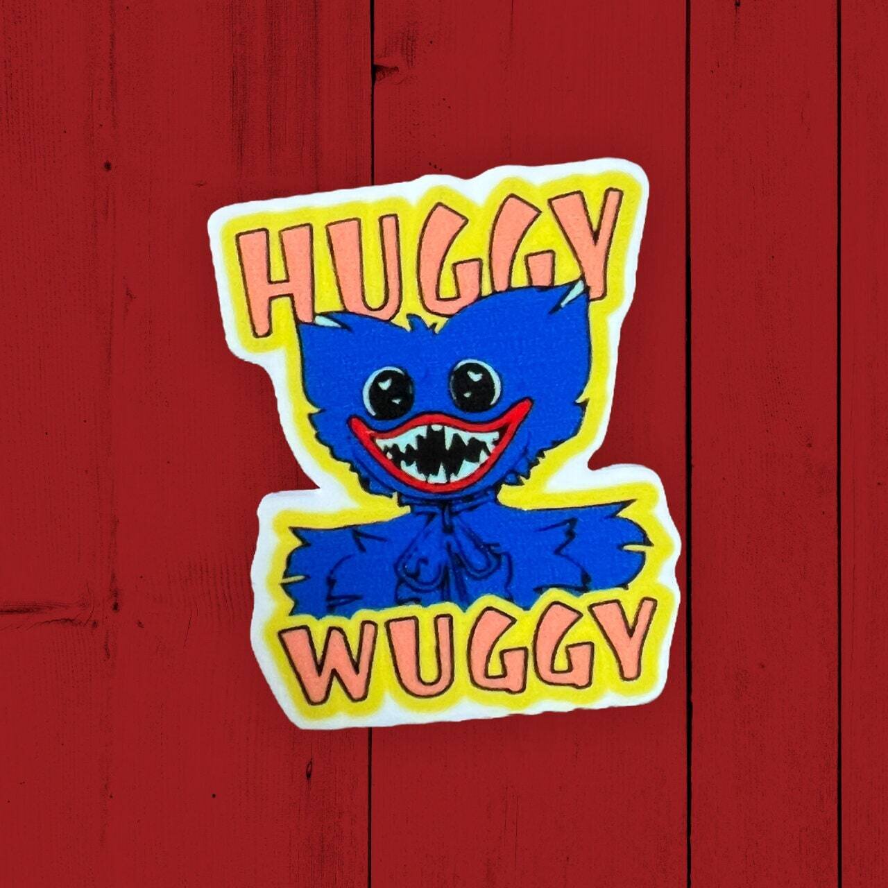 Huggy Wuggy - Creepy Af - Acrylic - Needle Minder - Pin - Magnet