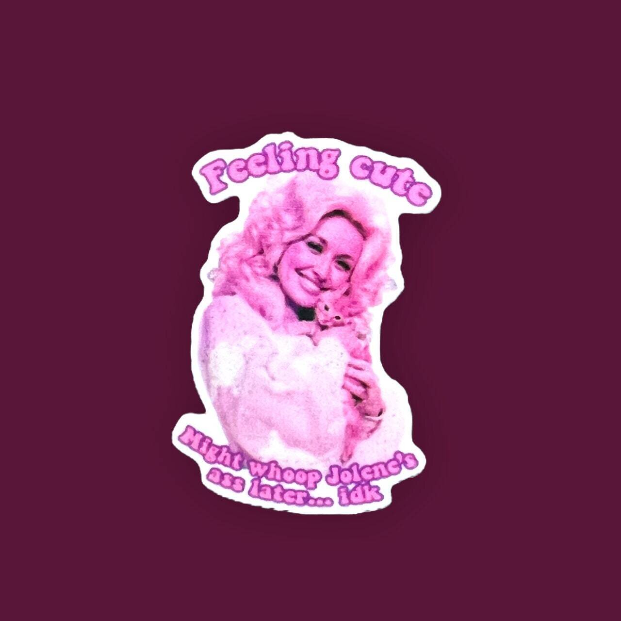 Jolene - Dolly - Funny - Feeling Cute - Acrylic - Needle Minder - Pin - Magnet