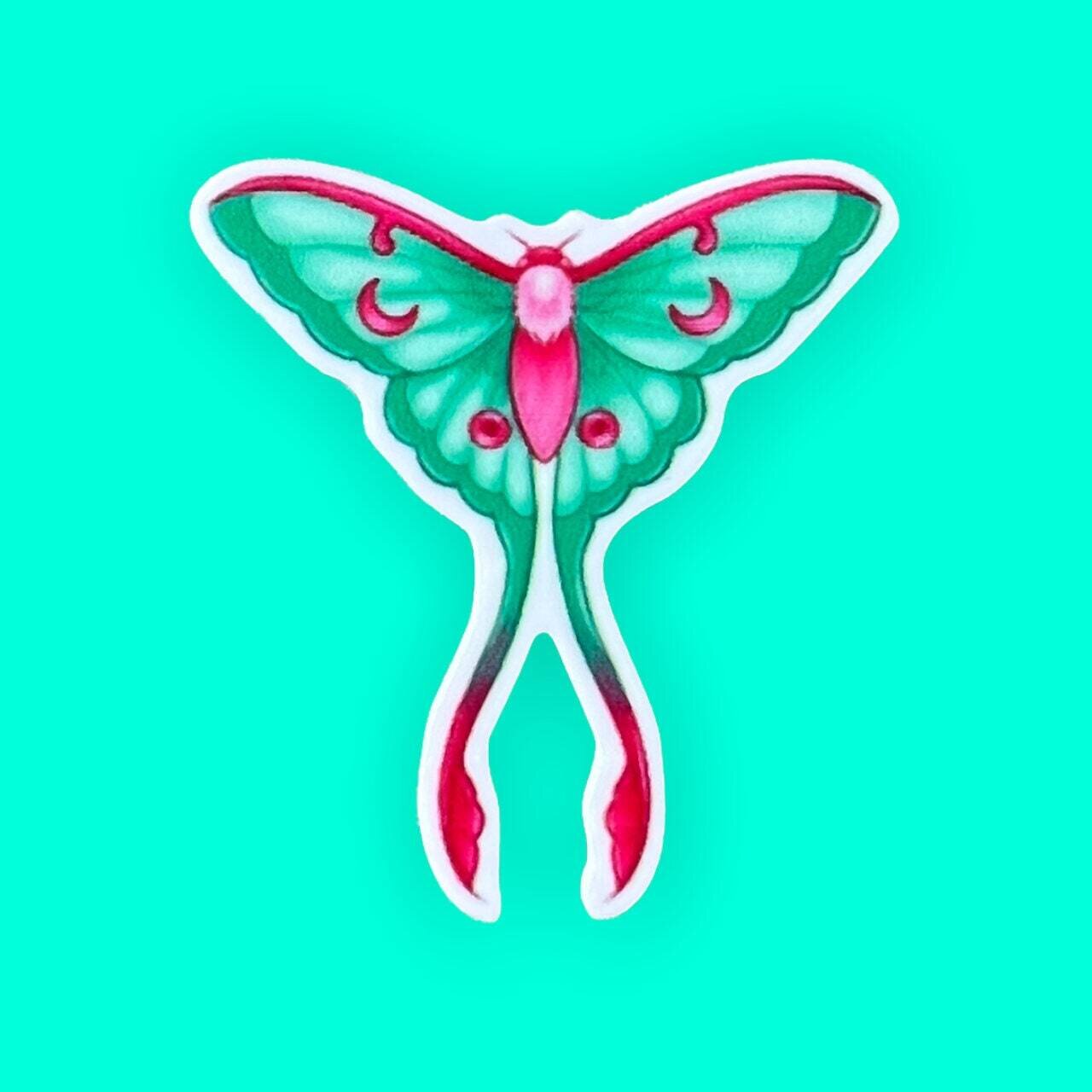 Moth - Butterfly - Insect - Bug - Acrylic - Needle Minder - Pin - Magnet