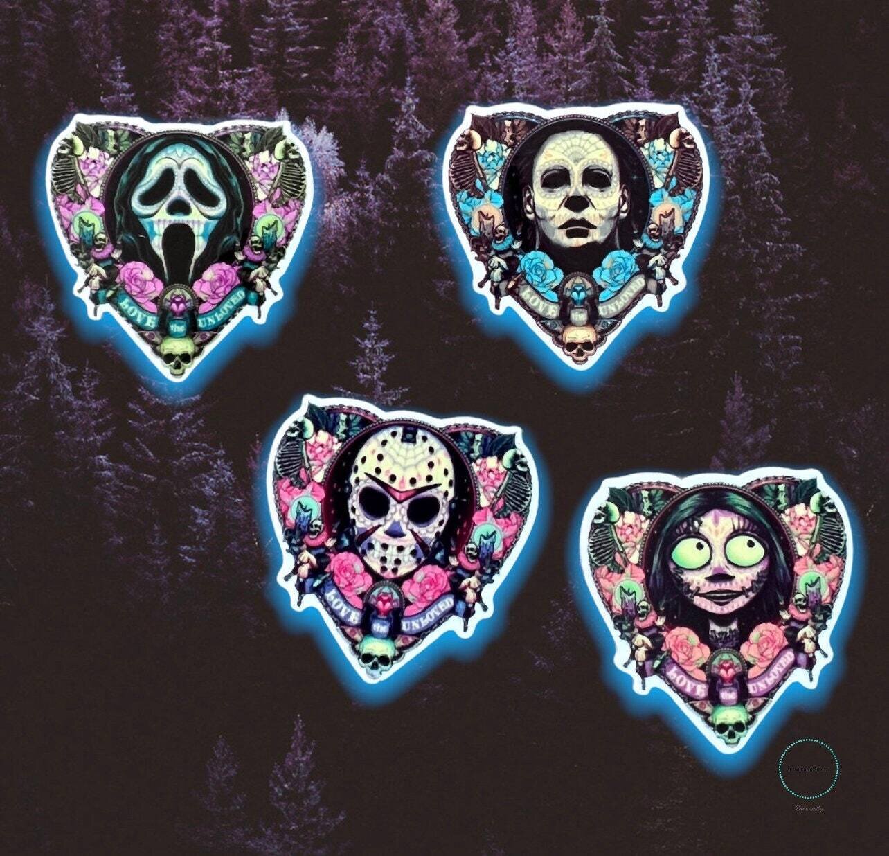 Horror - Myers - Jason - Scream - Ghost Face - Nightmare Sally - NBC - Acrylic - Needle Minder - Pin - Magnet