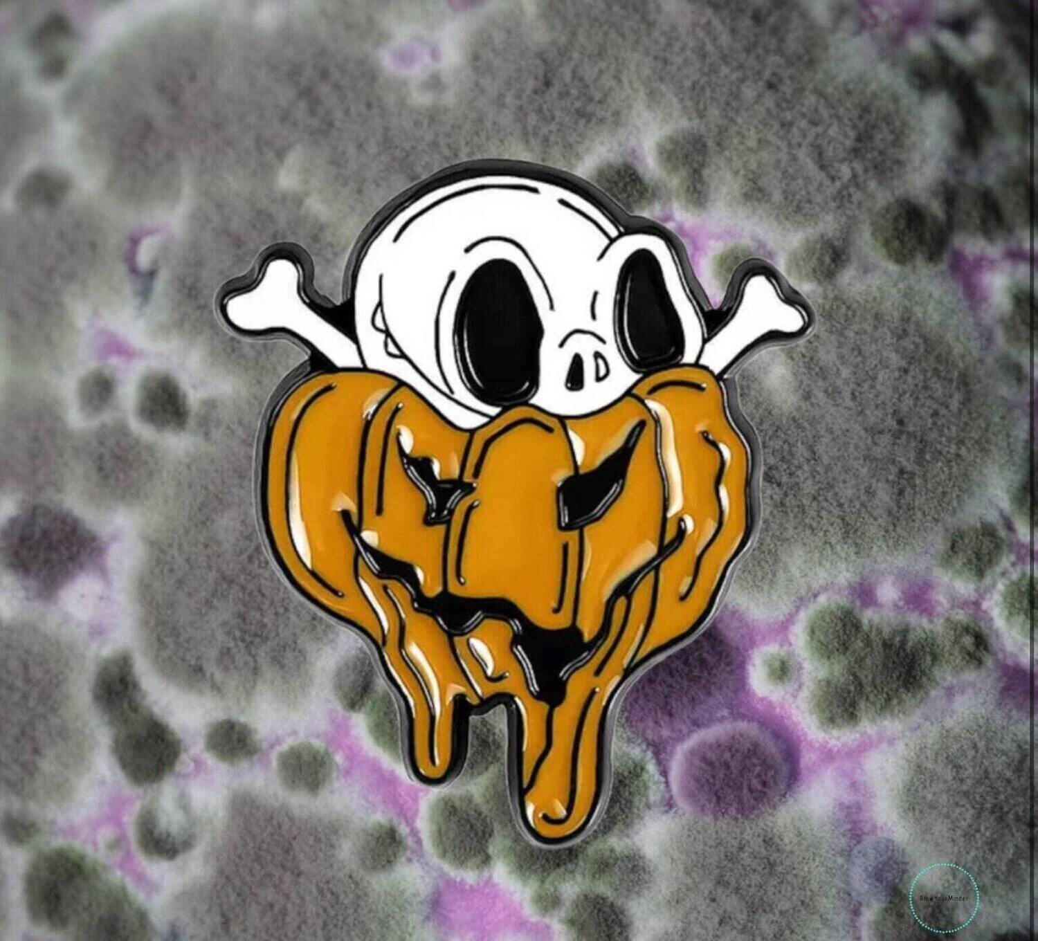 Skeleton - Smiley - Pumpkin - Skull - Bones - Needle Minder - Pin - Magnet