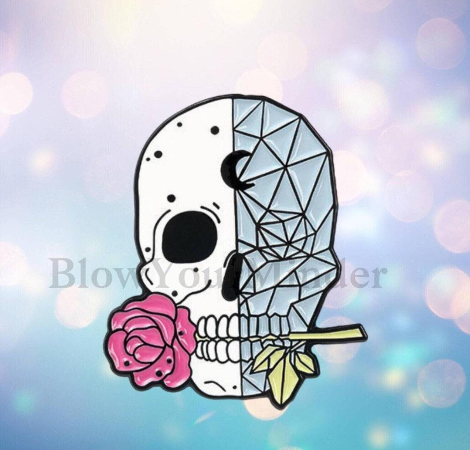 Skeleton - Diamond - Skull - Bones - Needle Minder - Pin - Magnet
