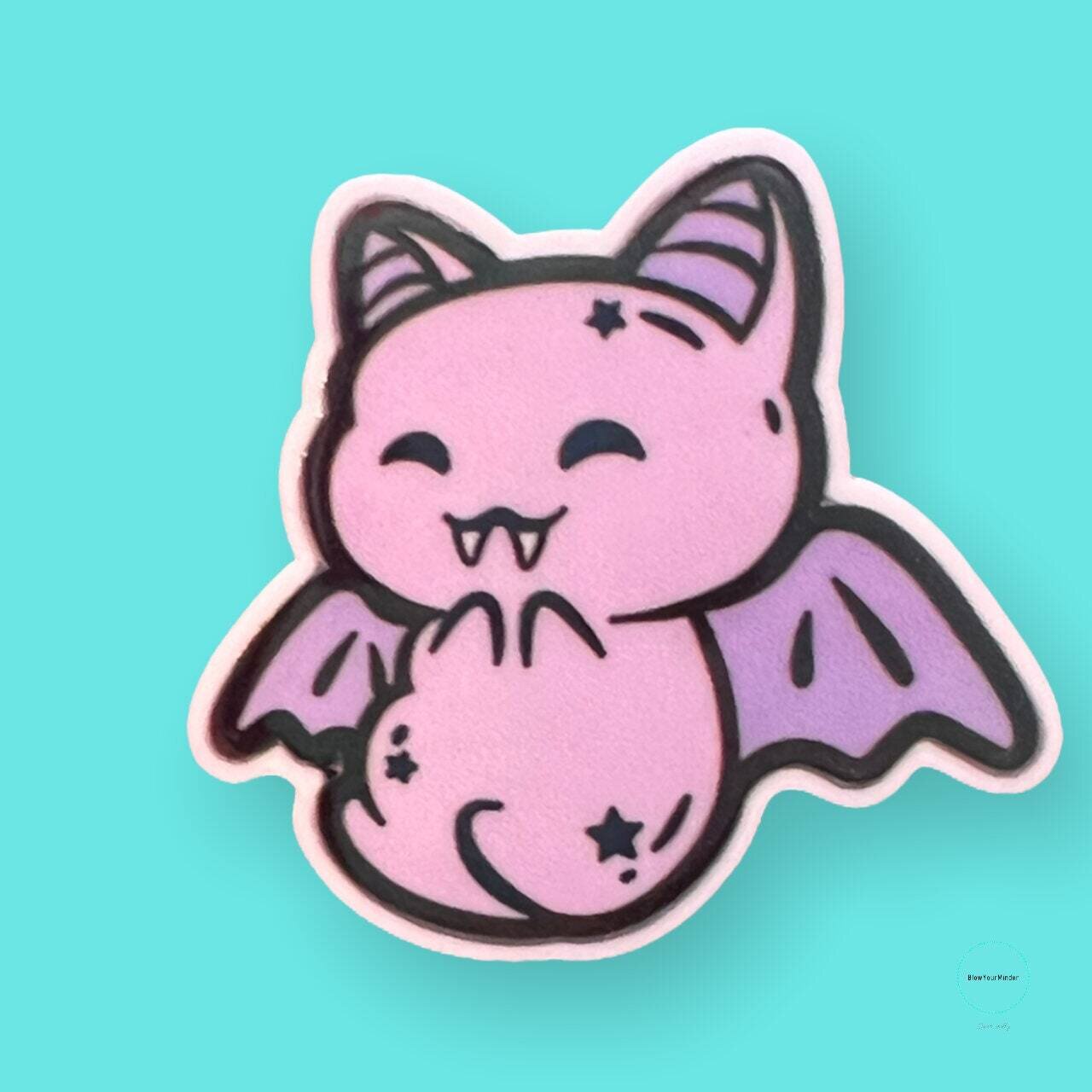 Bat - Baby - Sky Puppy - Acrylic - Needle Minder - Pin - Magnet