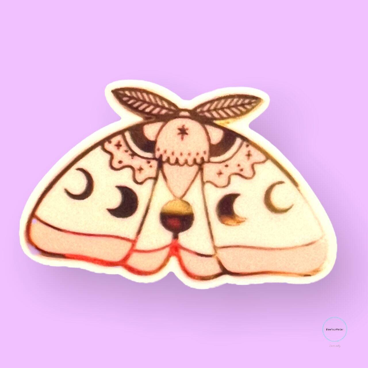 Moth - Moon Phase - Butterfly - Insect - Acrylic - Needle Minder - Pin - Magnet
