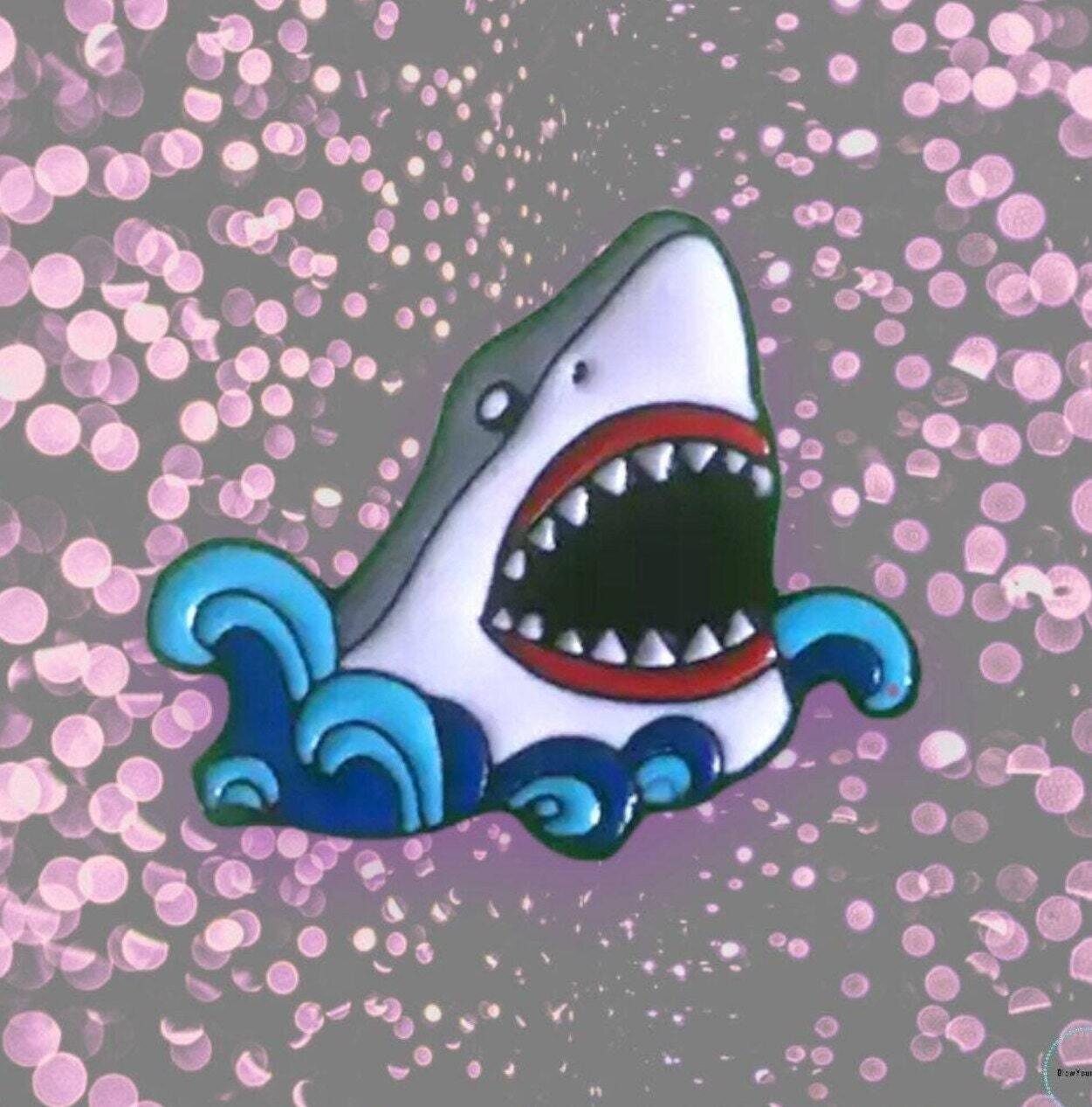 Shark - Jaws - Great White - Ocean - Needle Minder - Pin - Magnet