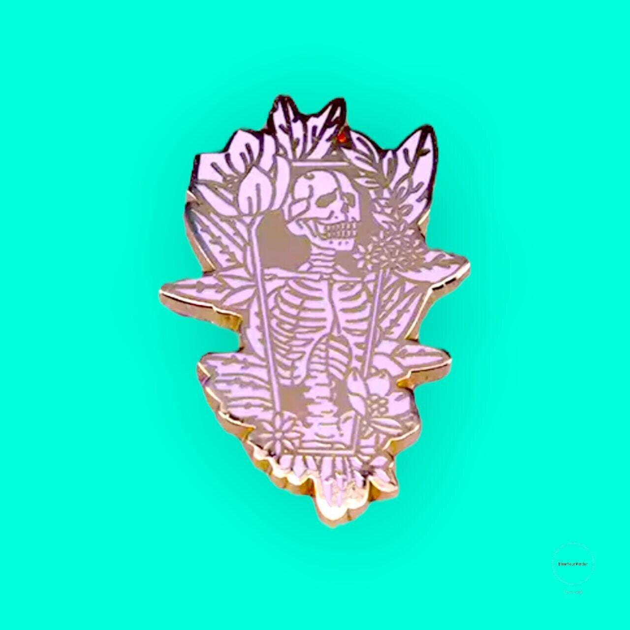 Skeleton - Absolutely Beautiful - Needle Minder - Pin - Magnet