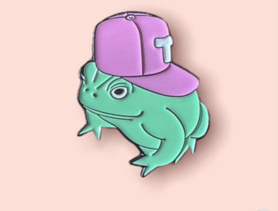 Frog - Hat - So Cool - Needle Minder - Pin - Magnet