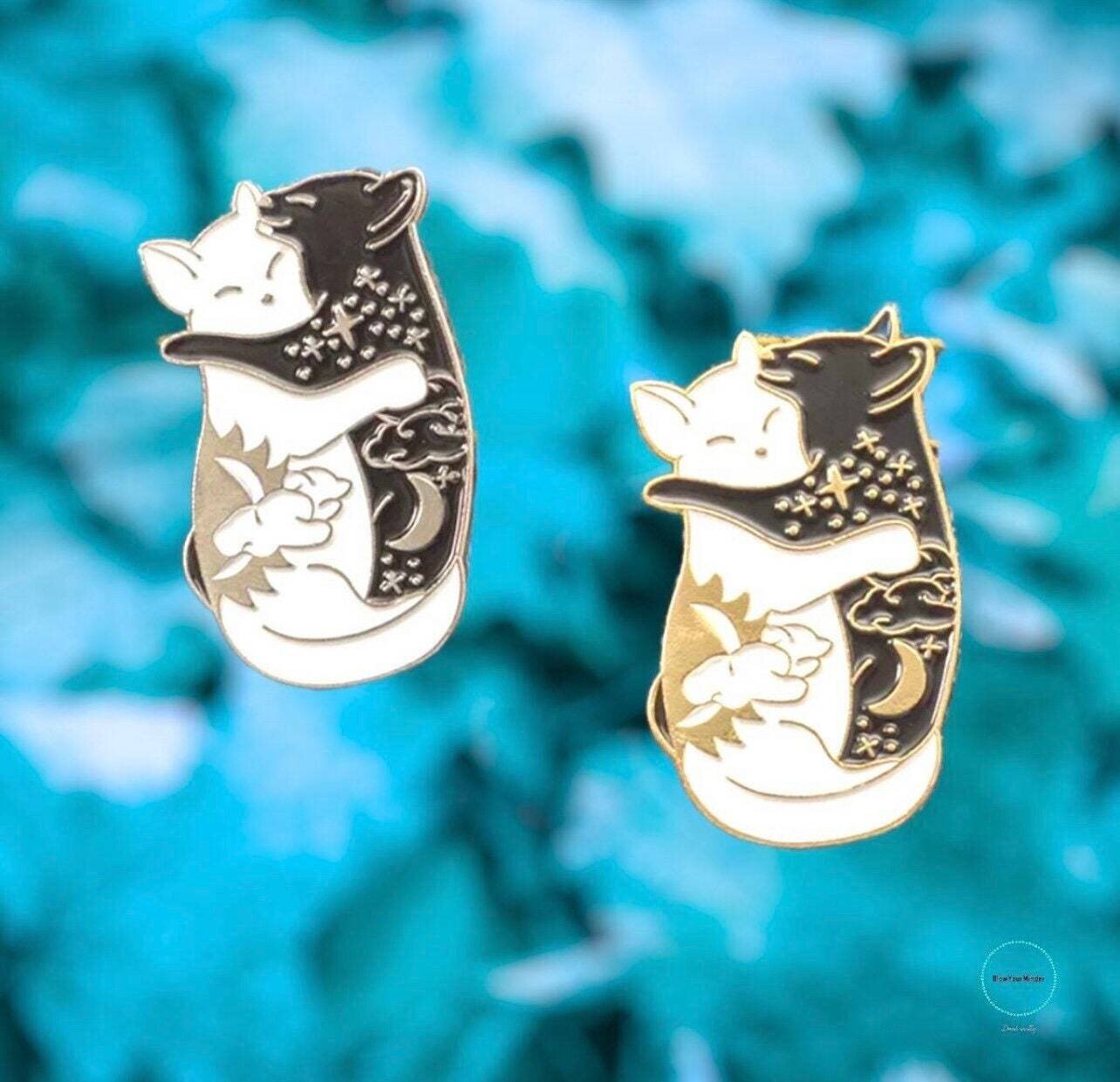 Cat Soulmates - Soul Mates - Best Friends - Needle Minder - Pin - Magnet