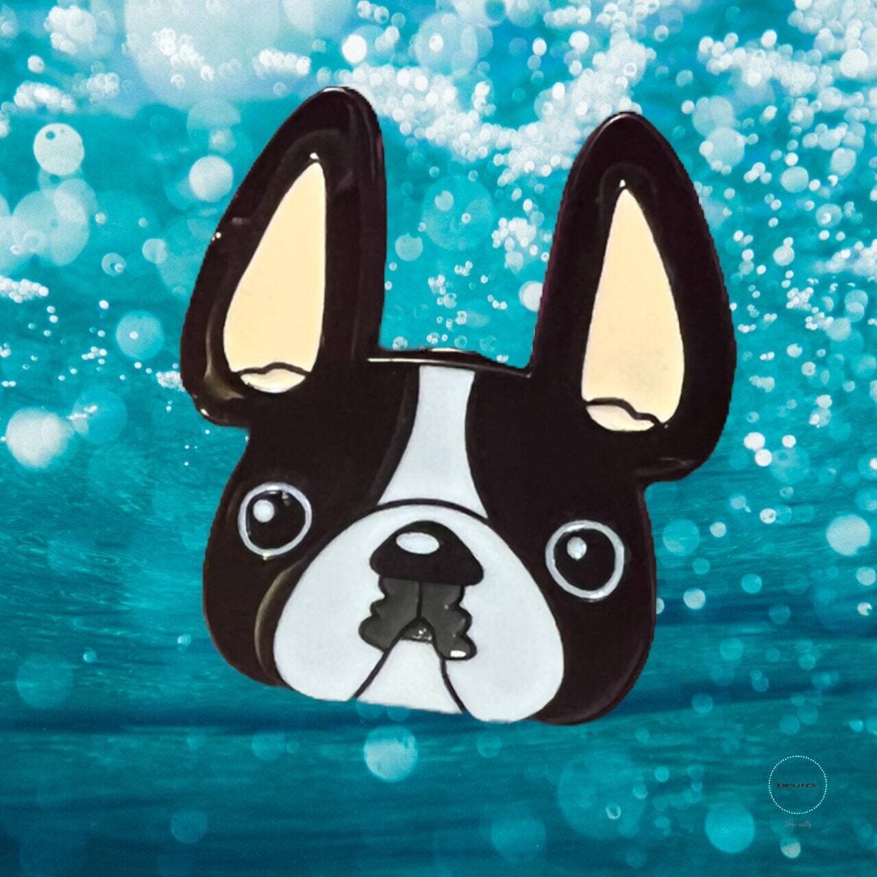 Boston Terrier - Dog - Cute - Boxer - Puppy - Needle Minder - Pin - Magnet