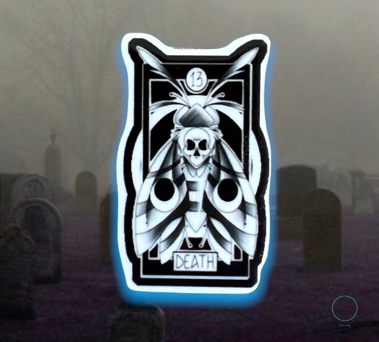 Death - Tarot Card - Acrylic - Needle Minder - Pin - Magnet