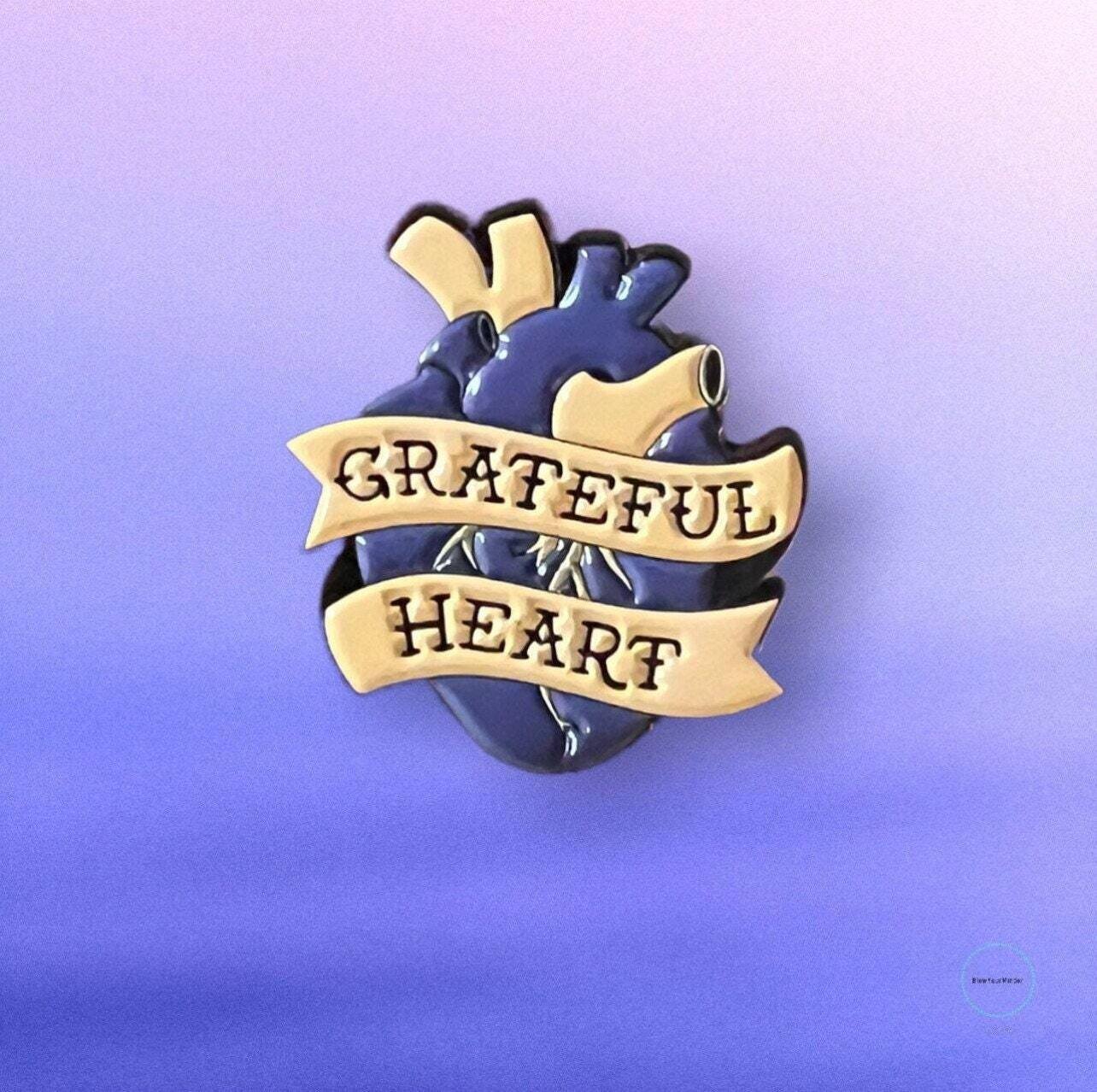 Grateful Heart - Needle Minder - Pin - Magnet