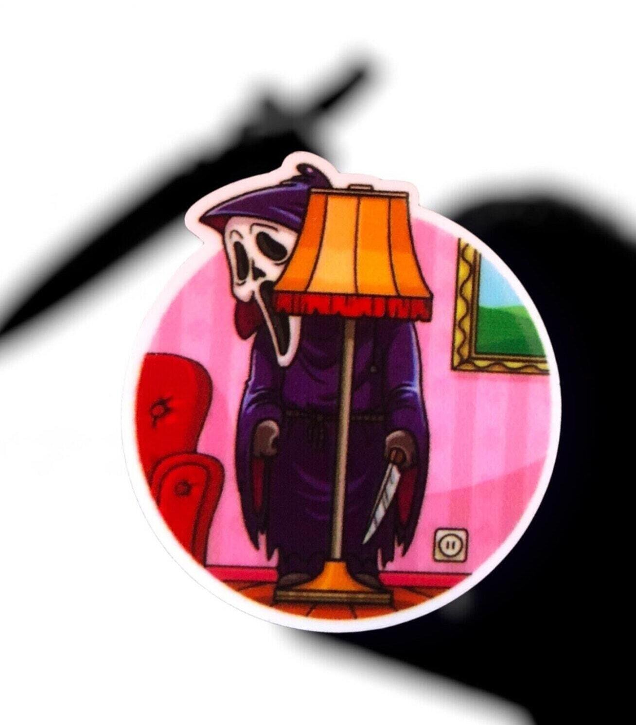 Ghost Face - Lamp Shade - Scream - Movie - Horror - Thriller - 90s - Nostalgia - Acrylic - Needle Minder - Pin - Magnet