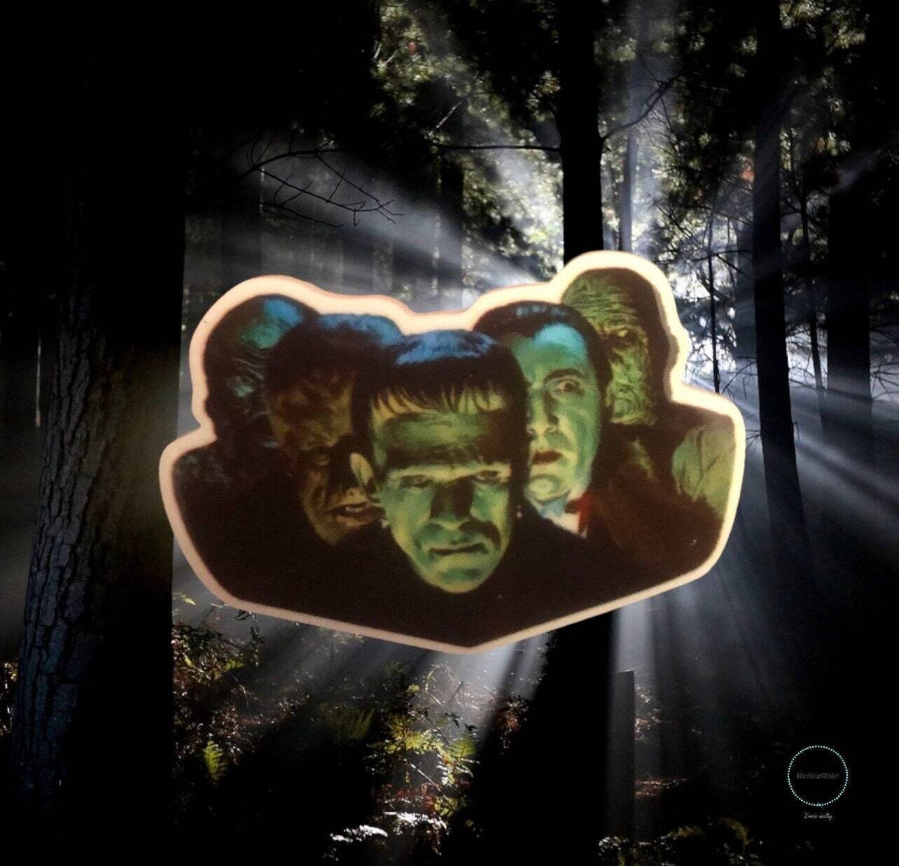 Original Monsters - Horror - Frankenstein - Creature - Wolfman - Vampire - Acrylic - Needle Minder - Pin - Magnet