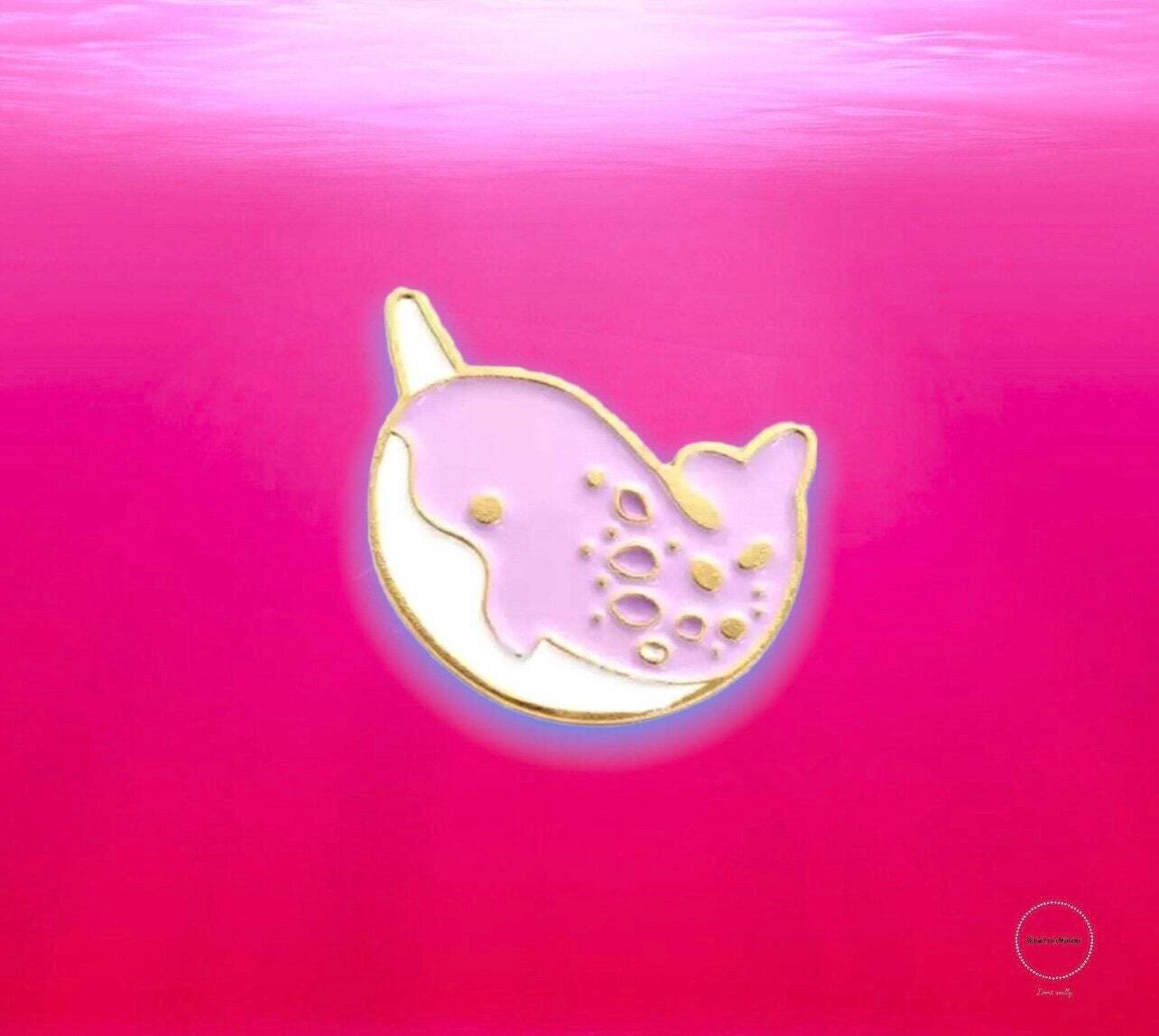 Narwhal - Pink - Ocean - Needle Minder - Pin - Magnet