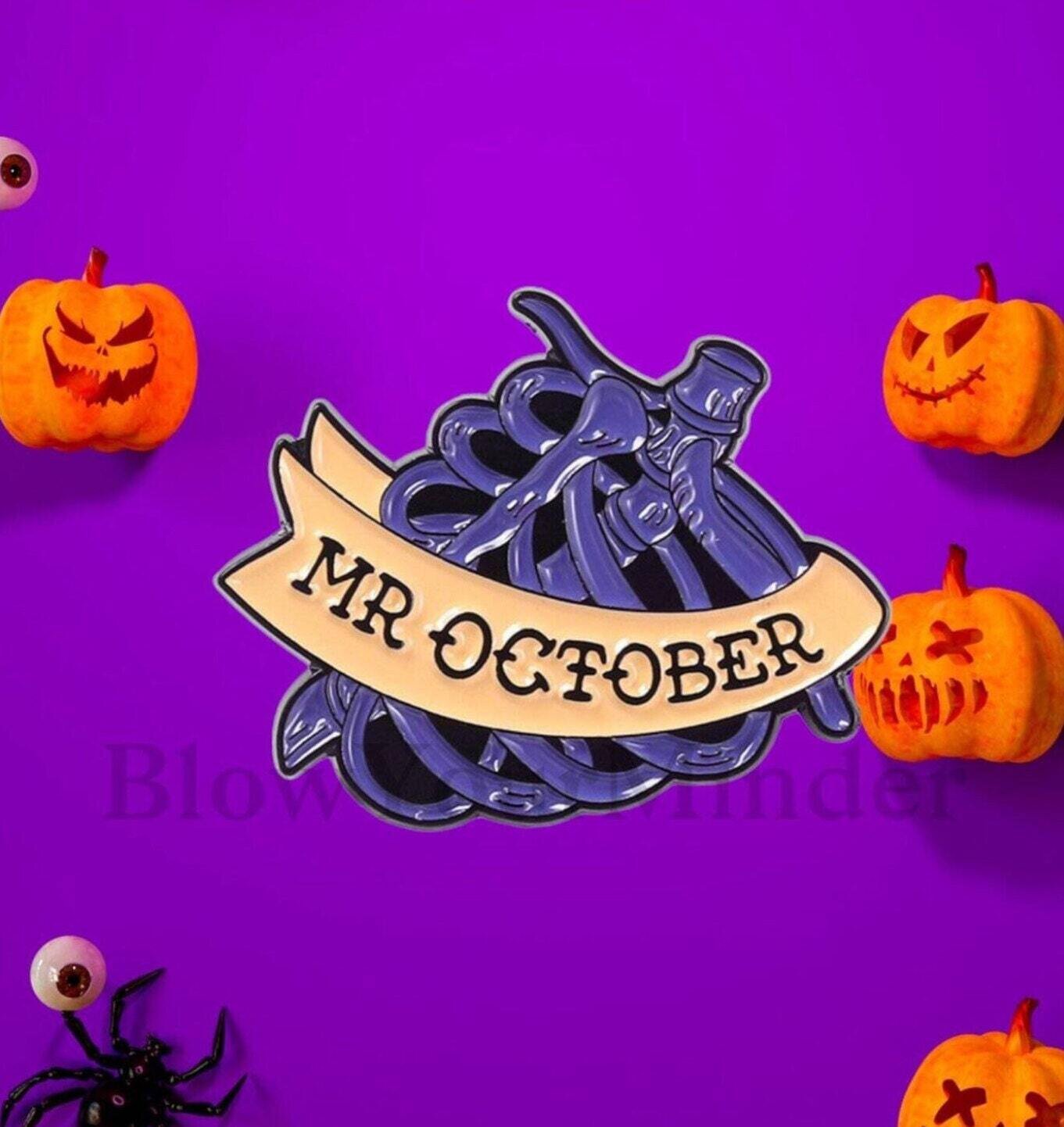 Mr October - Ribs - Skeleton - Needle Minder - Pin - Magnet