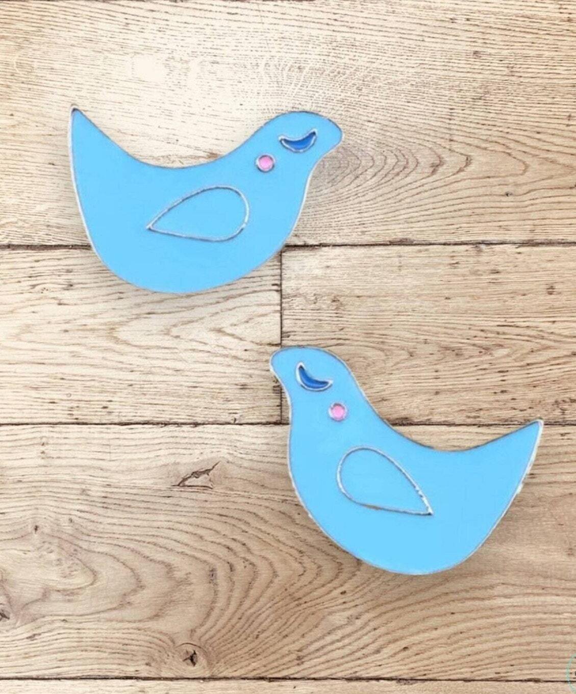 Love Birds - Set Of 2 - Needle Minder - Pin - Magnet