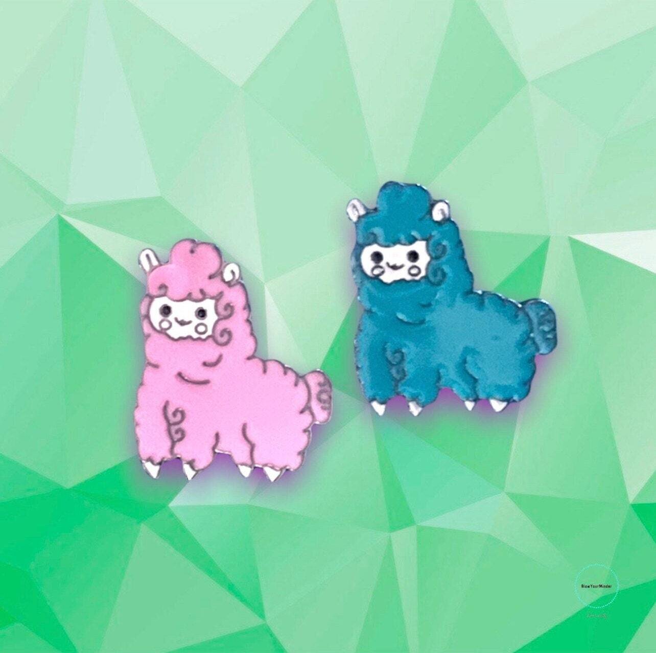 B Grade - Llama - Set Of 2 - Needle Minder - Pin - Magnet